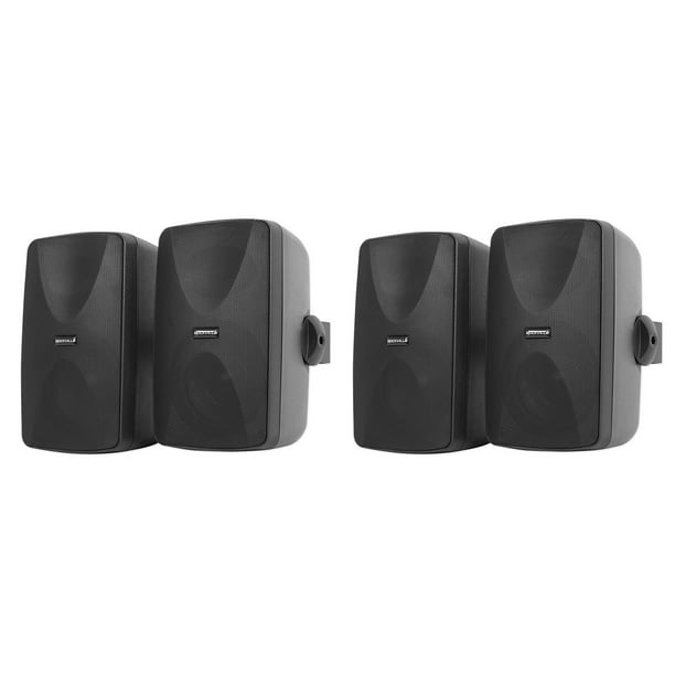 6 Rockville WET-7020B Black 70V 5.25" Commercial Indoor/Outdoor Wall Speakers